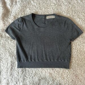 Grey cropped sweater - perfect for fall!